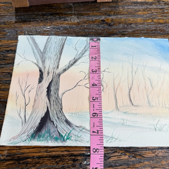 Serene Spooky Landscape Watercolor Art Print - Picture 8 of 8